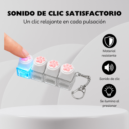 Llavero de Teclado Sensorial Antiestrés