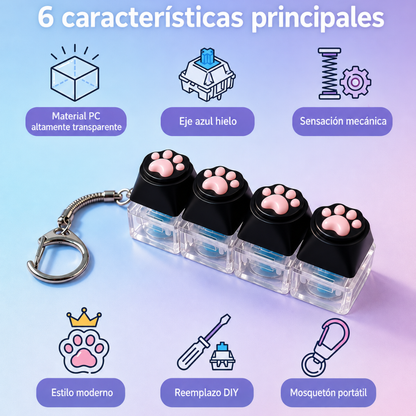 Llavero de Teclado Sensorial Antiestrés